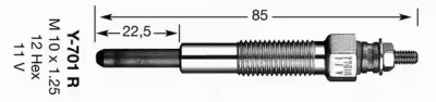 Свеча накаливания (NGK: 7464)